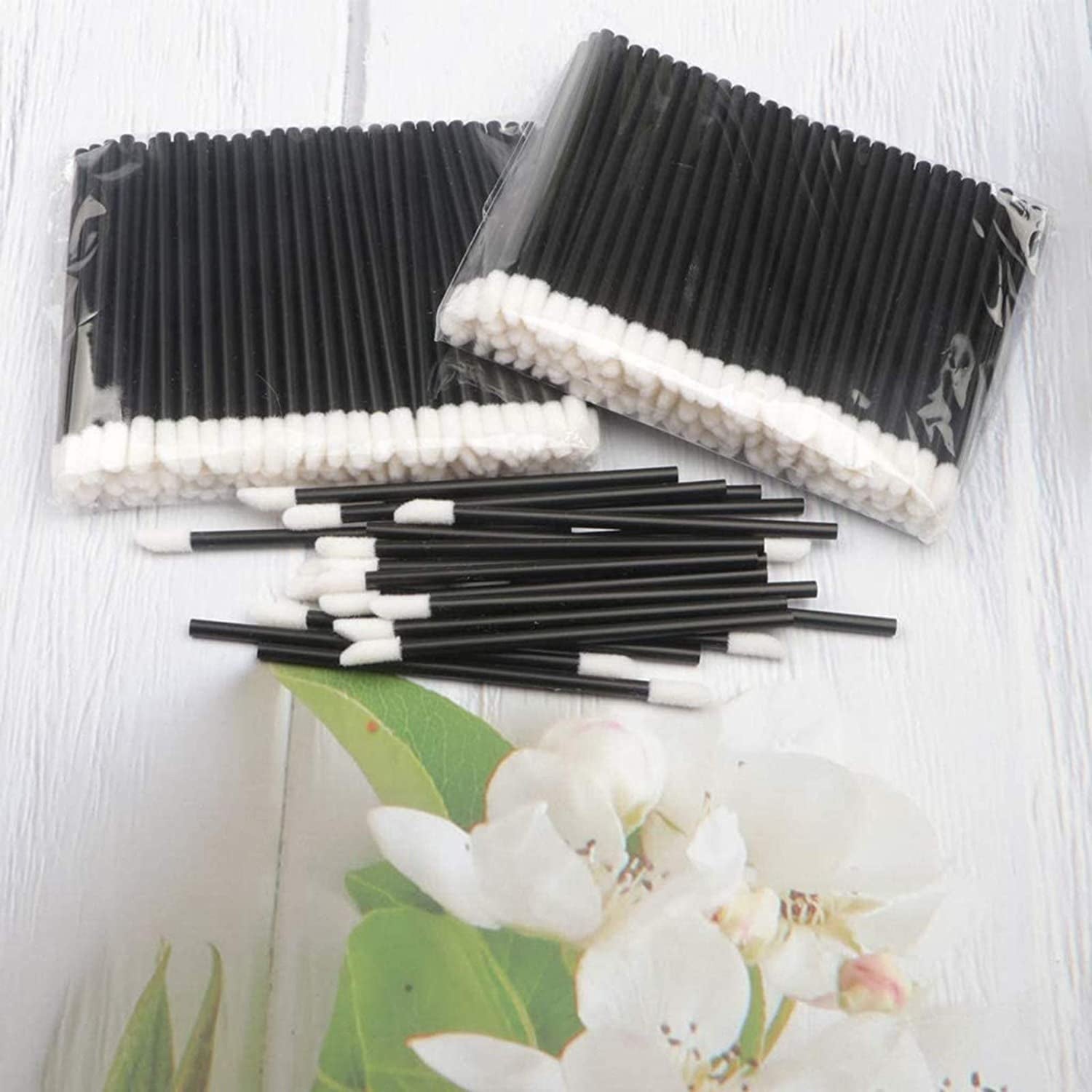 Brush Makeup Disposable Tool Applicator Beauty Glow Kit Tool Lip 200PC Stick Tools & Home Improvement Bath Kit for Women Gift Set, Black, 1.0 Count