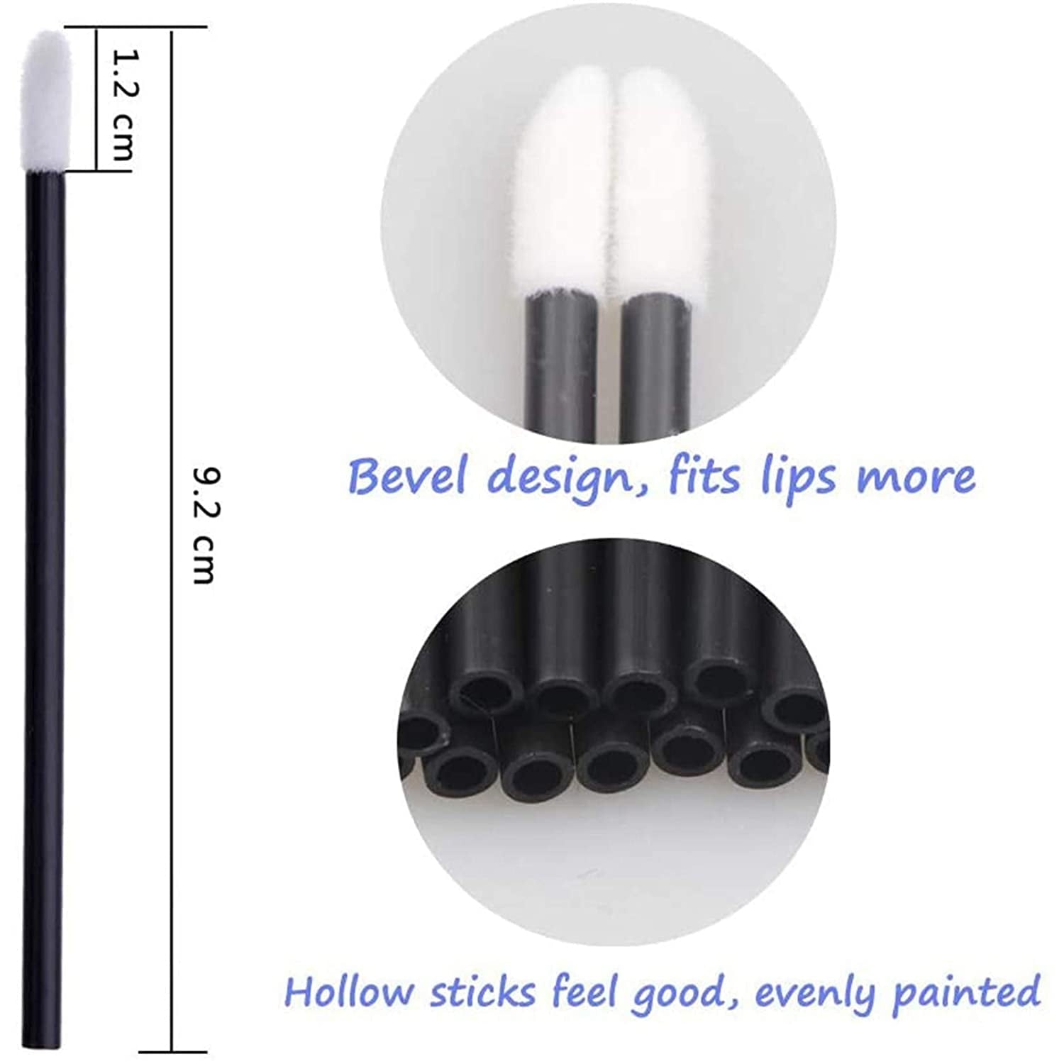 Brush Makeup Disposable Tool Applicator Beauty Glow Kit Tool Lip 200PC Stick Tools & Home Improvement Bath Kit for Women Gift Set, Black, 1.0 Count
