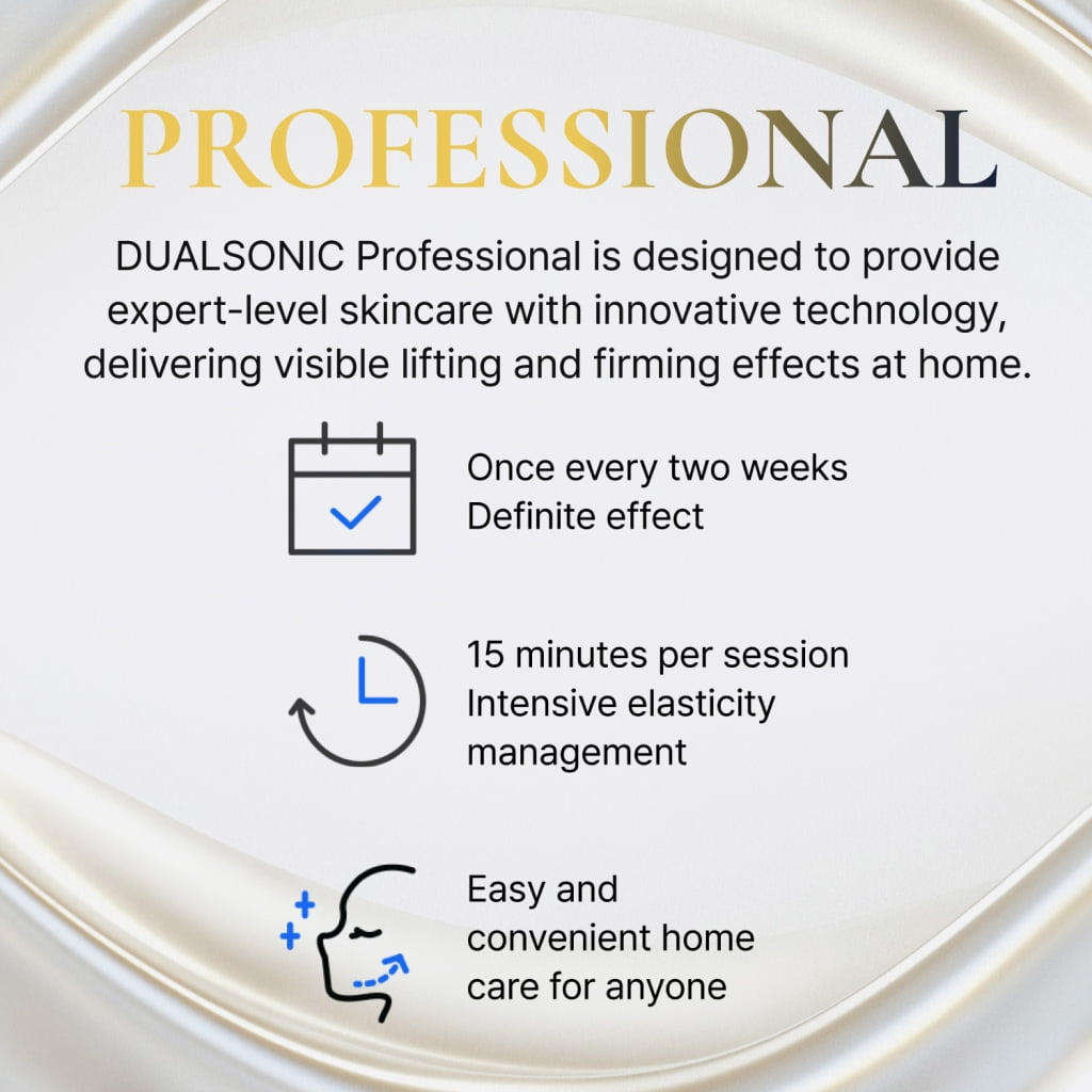 DUALSONIC Professional Gold HIFU Home Care Device – Deep Lifting & Skin Firming Technology